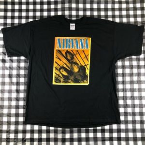 Nirvana Kurt Cobain 2004 Vintage Rock Band 2XL Trio Tee
